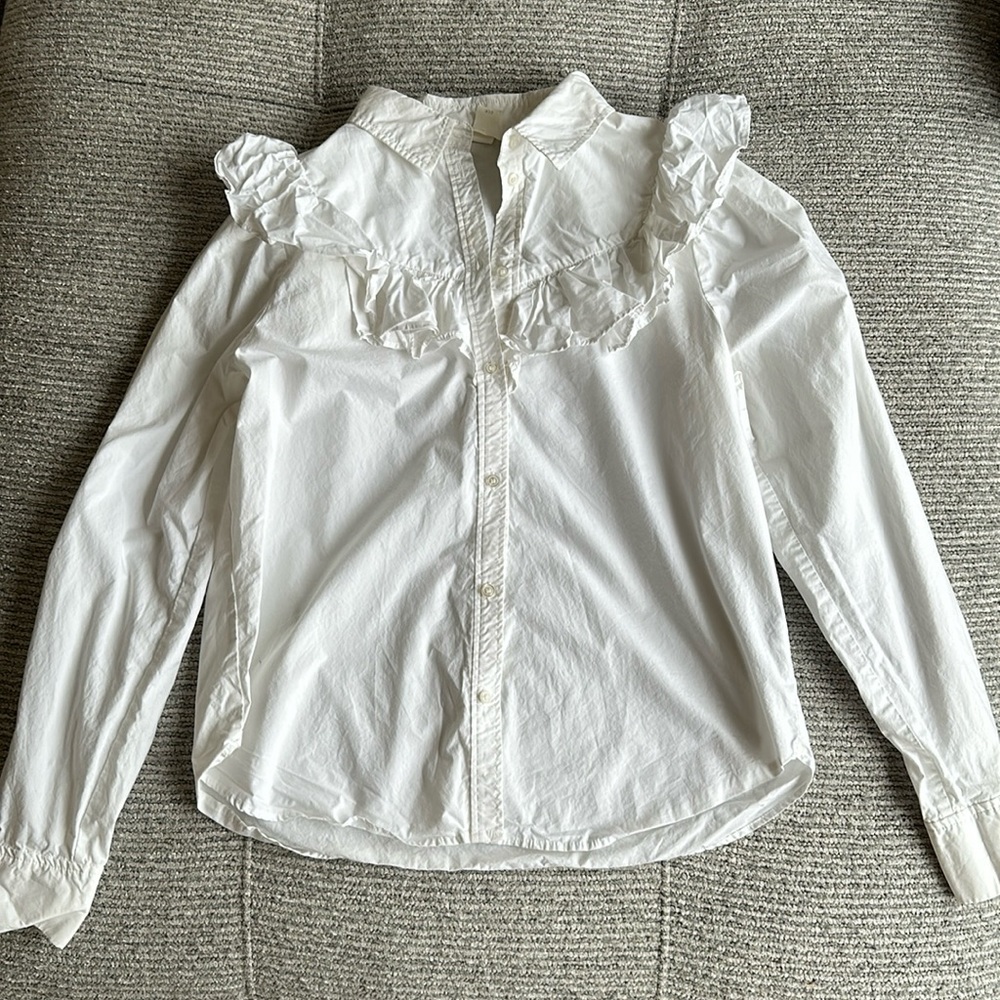 H&M white collared shirt